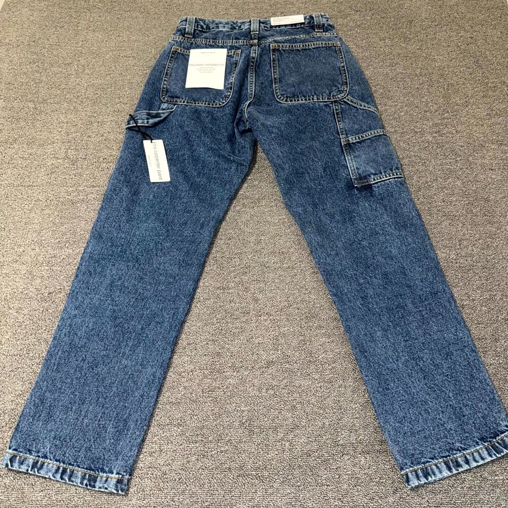 Paper Denim & Cloth Carpenter Jeans Mens 28x30 Blue Denim Relaxed Tapered Fit